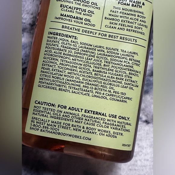 Bath and Body Works Aromatherapy Relax 10Fl Oz Body Wash/Foam Bath Brans New - Picture 4 of 6
